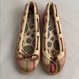 Sperry Largo Skimmer Madras multicolor plaid slip-on ballet flats